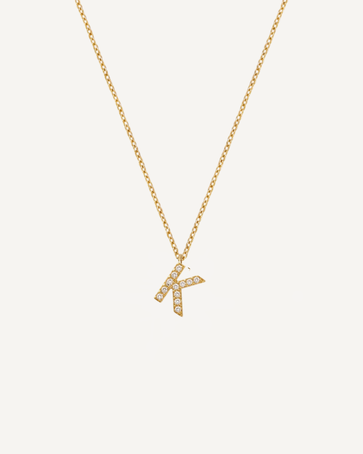 Initial Diamond Necklace