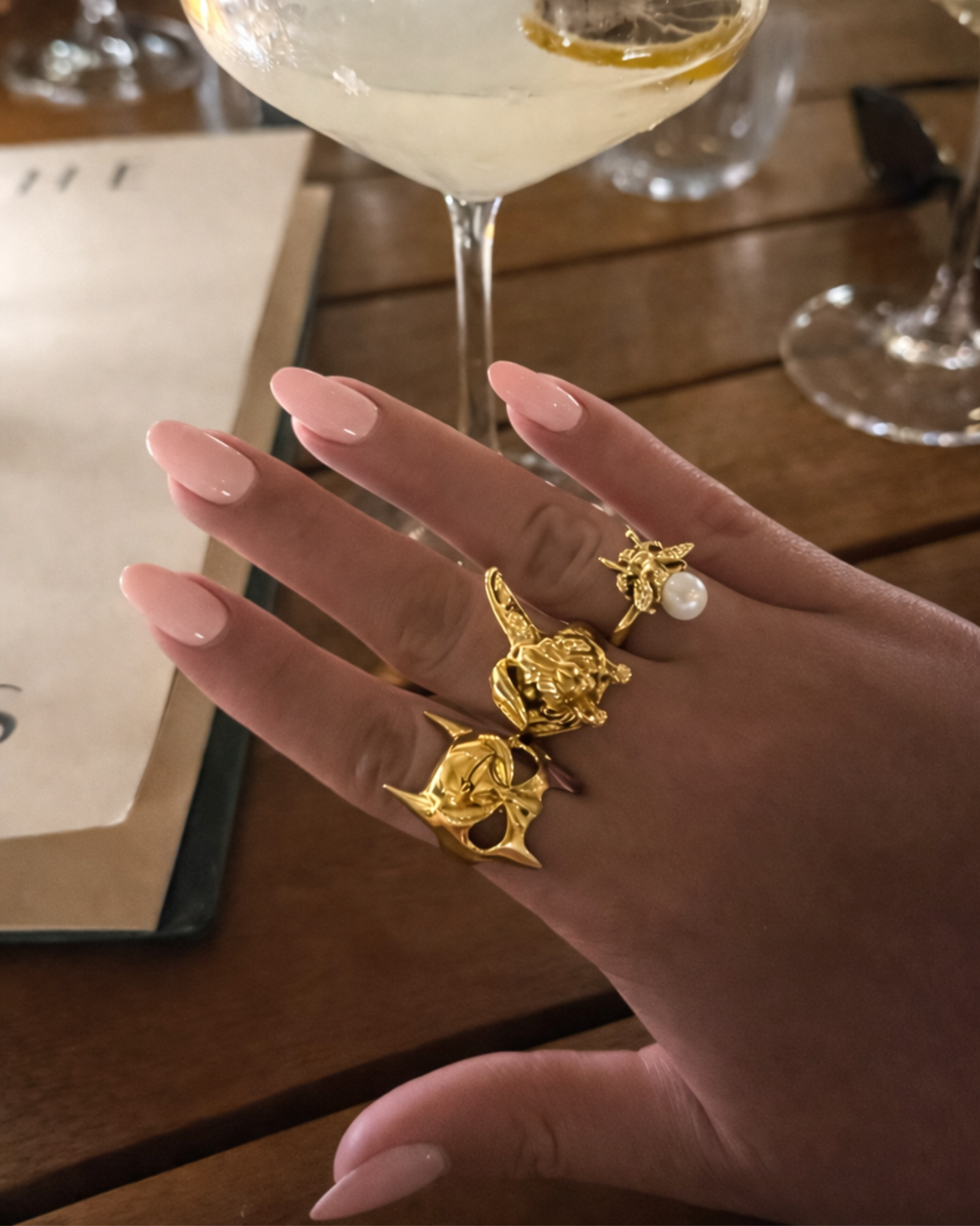 Pearl Bee Ring