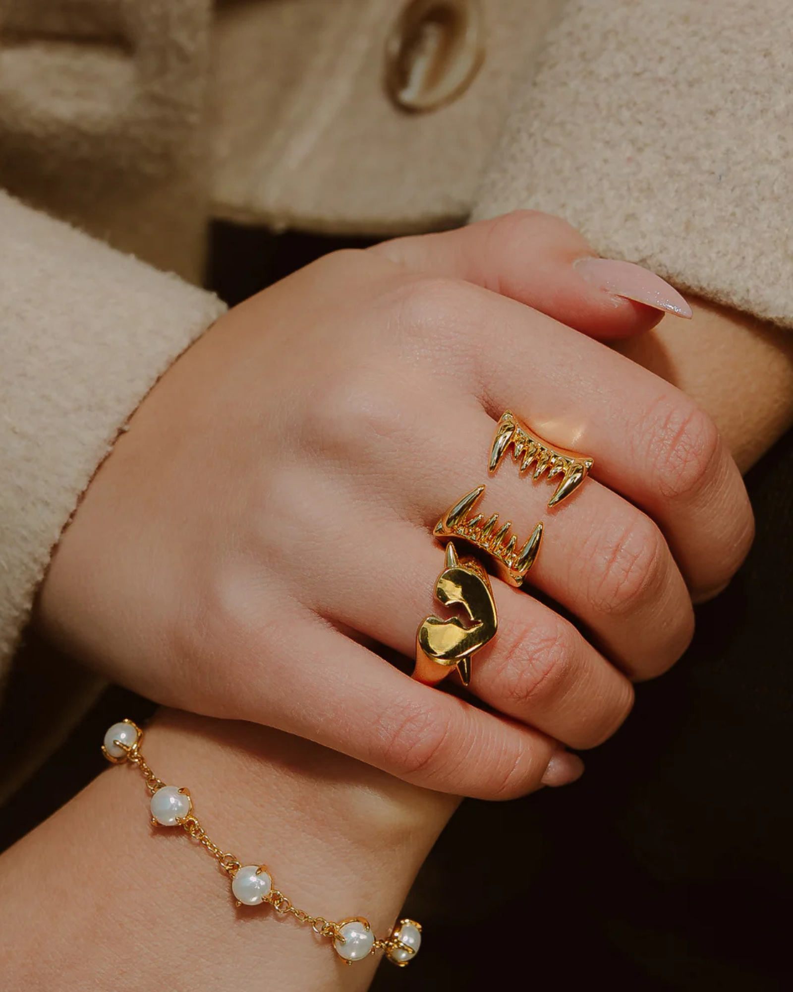 Clawed Jaw Ring