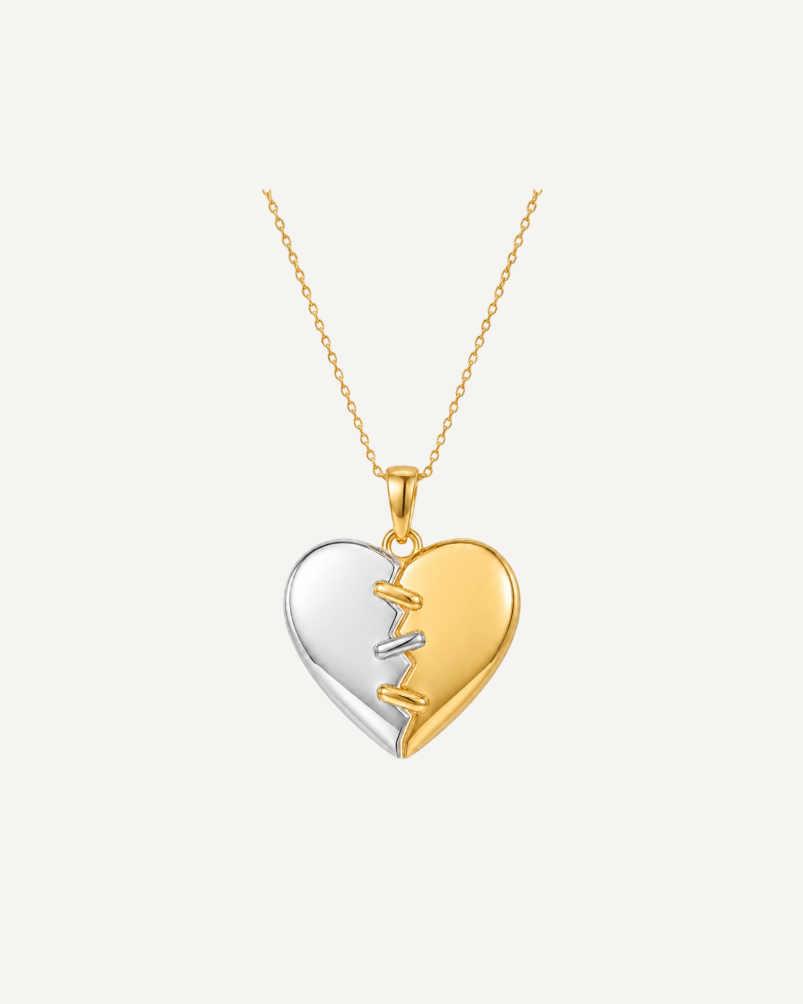 Stitched Heart Necklace