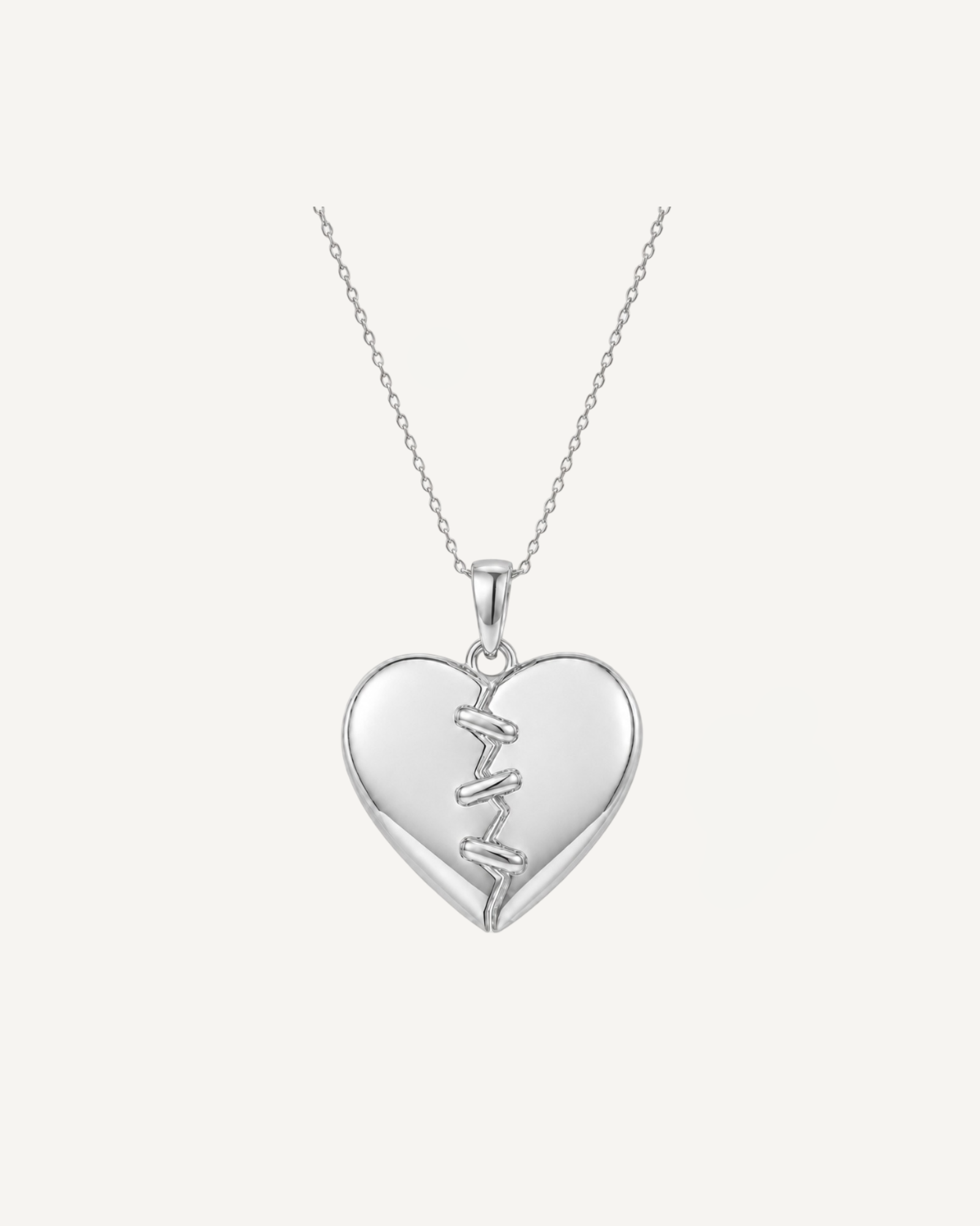 Stitched Heart Necklace
