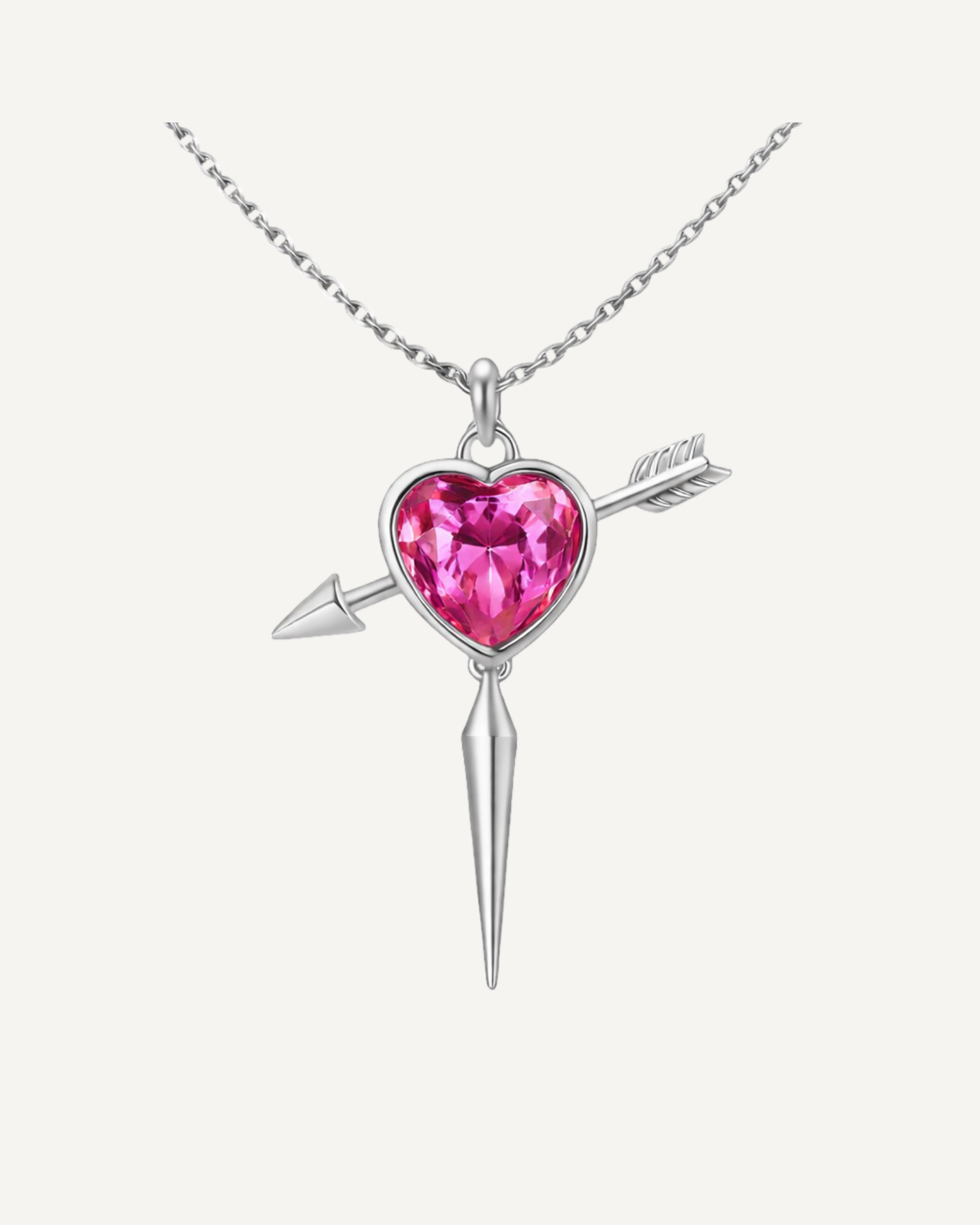 Heartpierced Spike Necklace