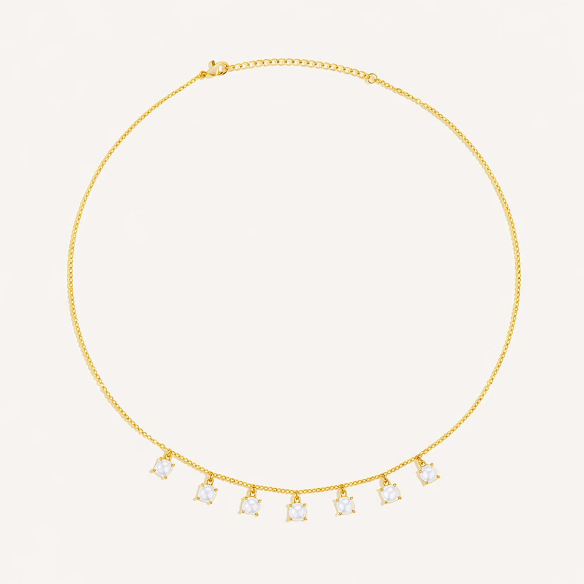 Pearl Fang Cascade Necklace