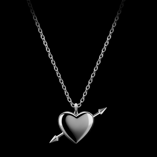 Studded Heart Necklace