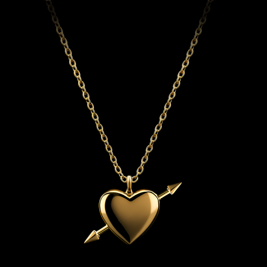 Studded Heart Necklace