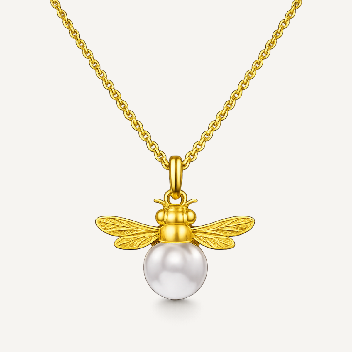 Pearl Bee Necklace