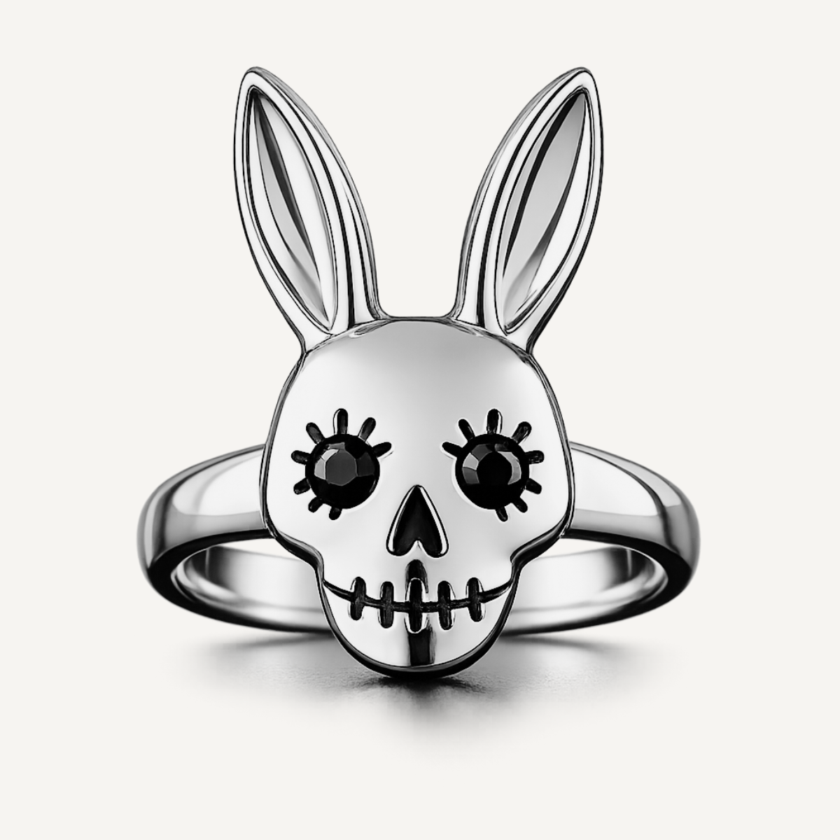 Bunny Skull Ring