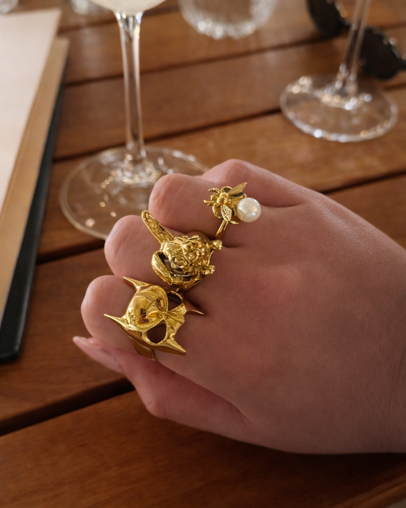 Pearl Bee Ring