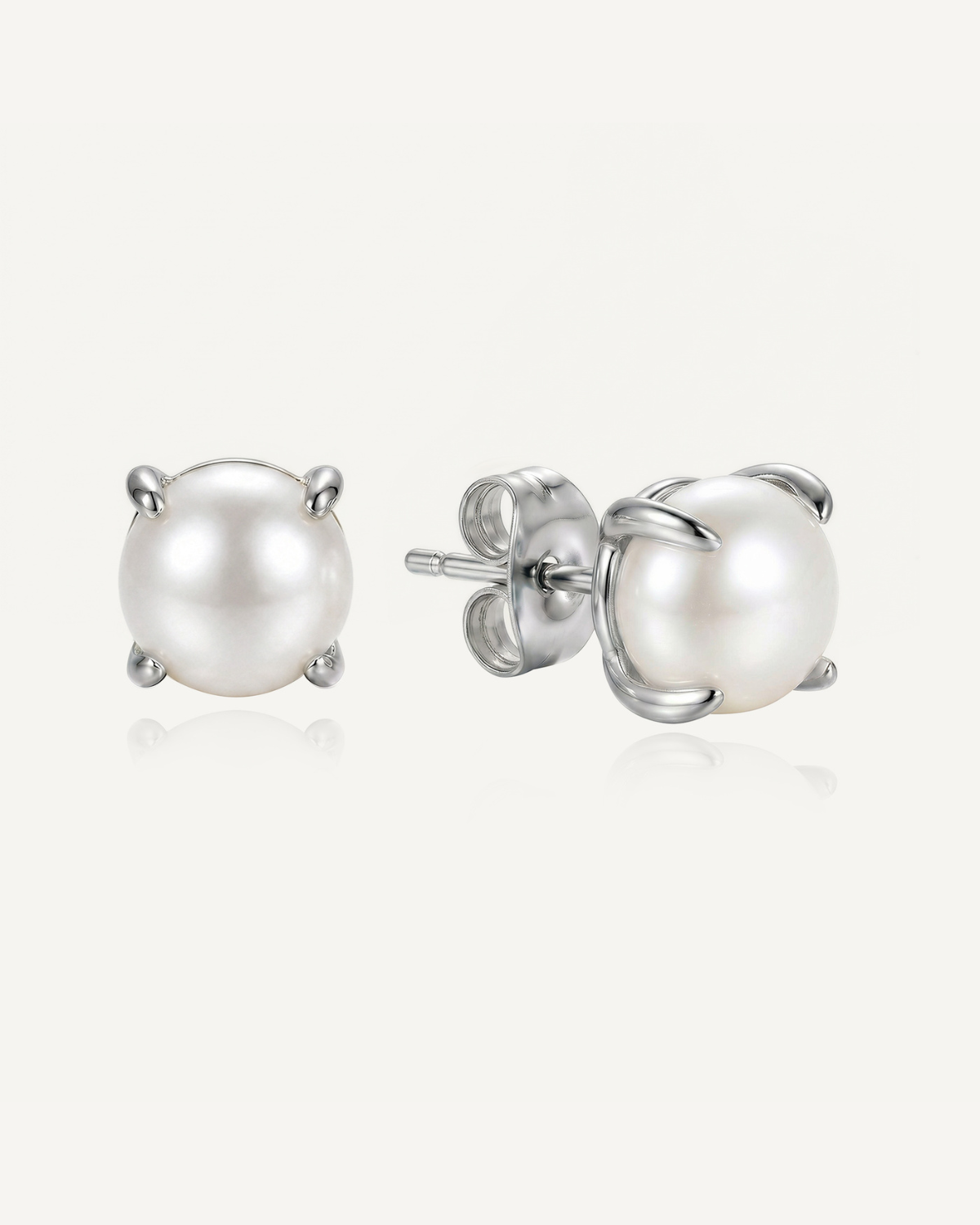 Pearl Fang Stud Earrings