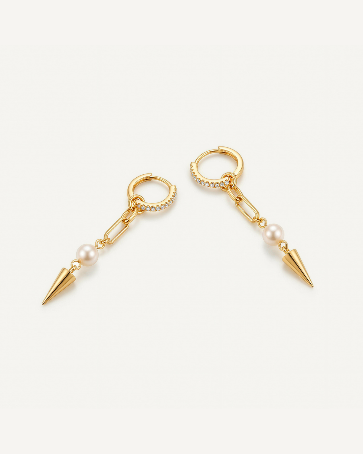 Pearl Spike Bold Earrings
