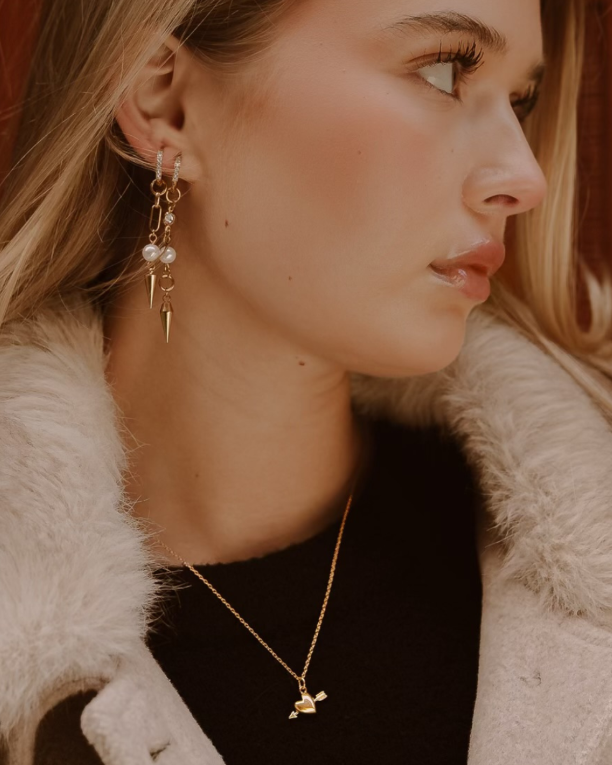 Pearl Spike Bold Earrings