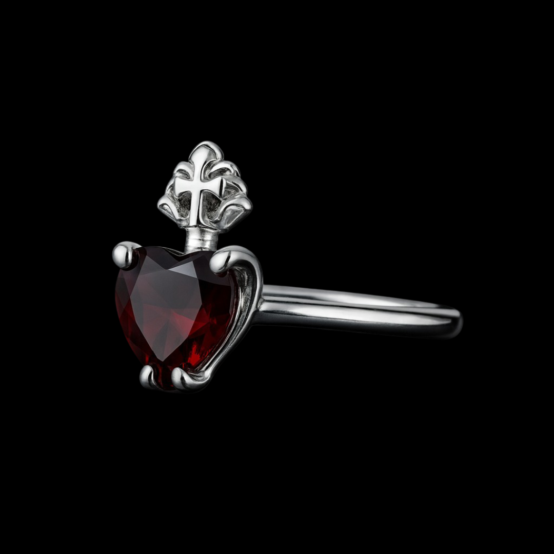 Heart Ruby Ring