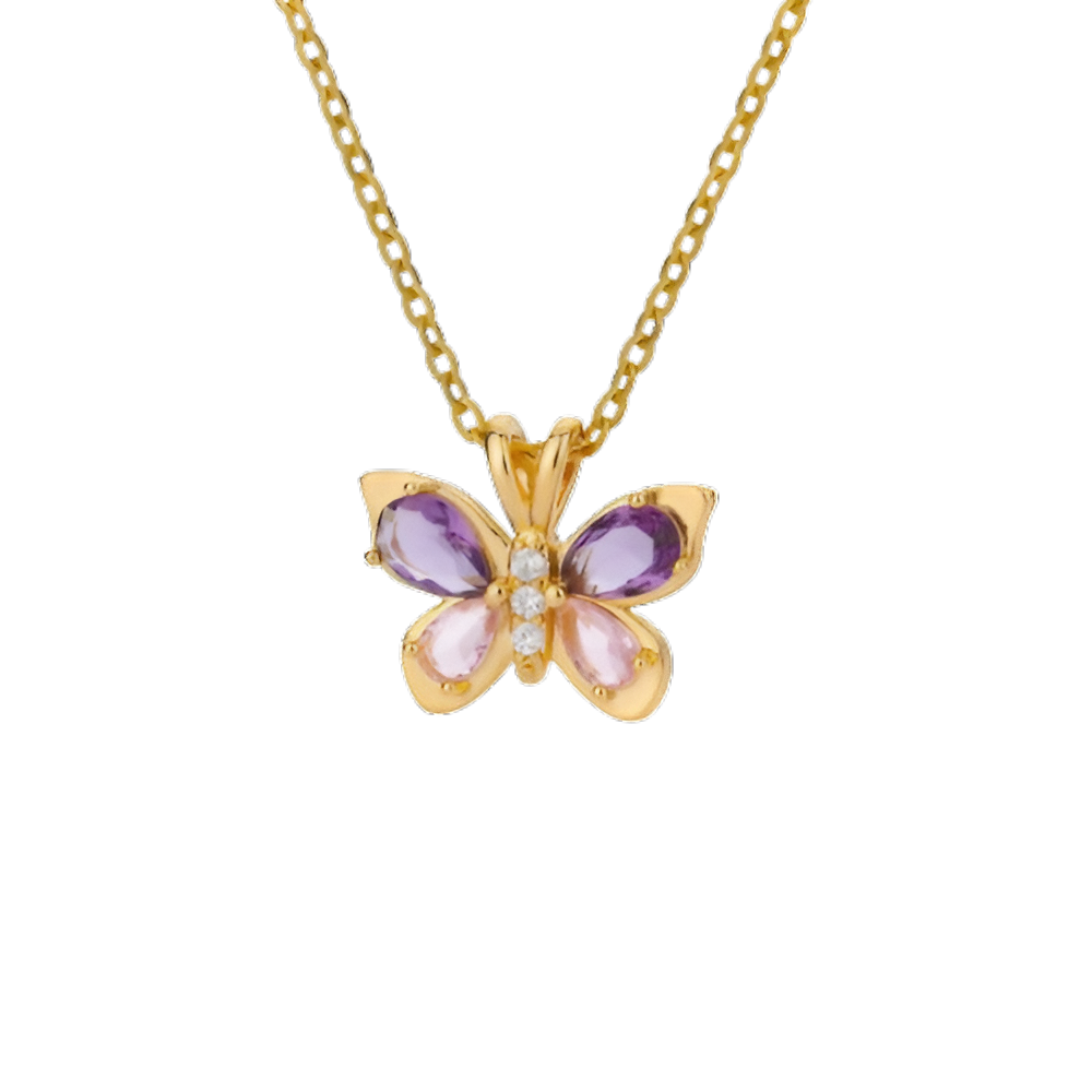 Butterfly Gem Necklace