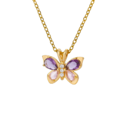 Butterfly Gem Necklace