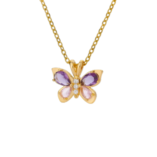 Butterfly Gem Necklace