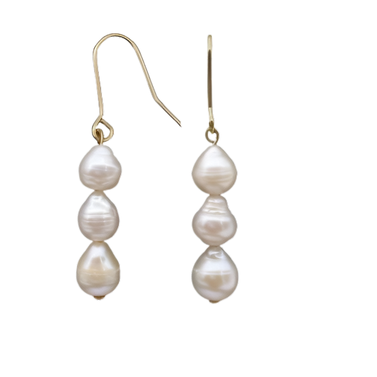 Luna Pearl Drop Earrings