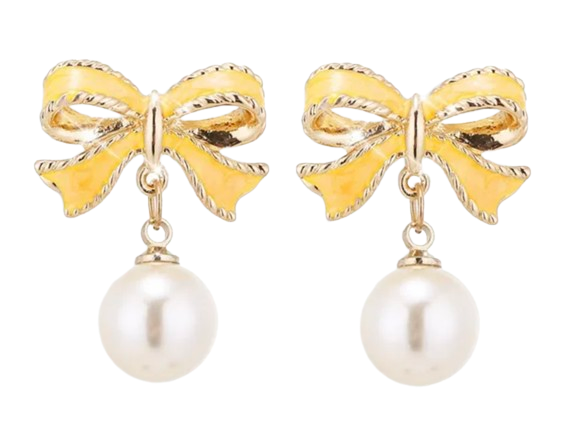 Bow Pearl Earrings