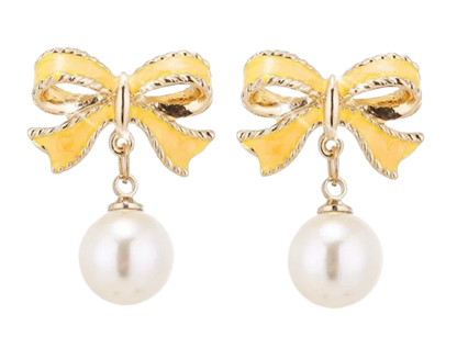 Bow Pearl Earrings