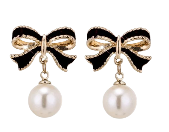 Bow Pearl Earrings