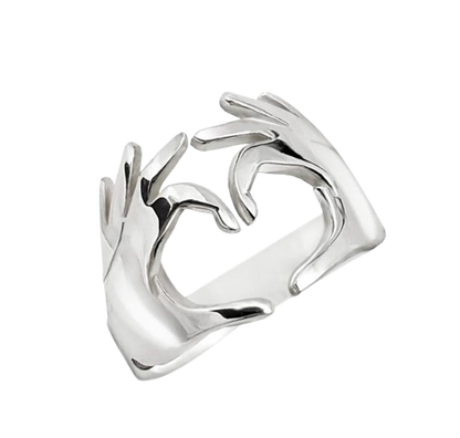 Heart Hands Ring