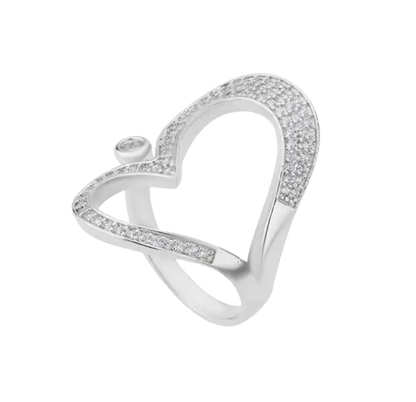 Heart Initial Ring