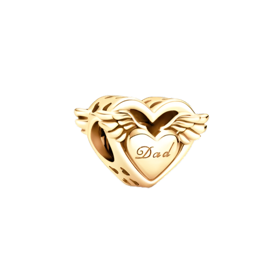 Dad Heart Charm