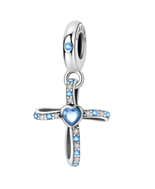 Heart Cross Charm