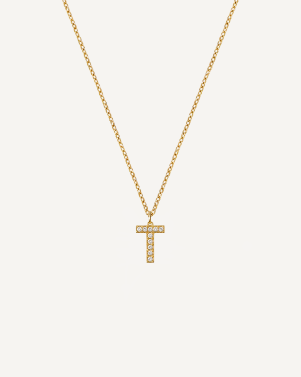 Initial Diamond Necklace