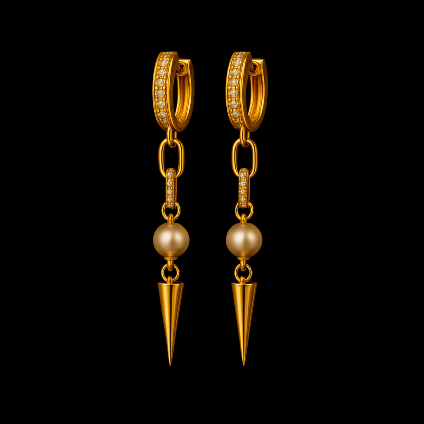 Pearl Spike Luxe Earrings