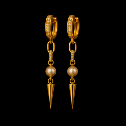 Pearl Spike Luxe Earrings