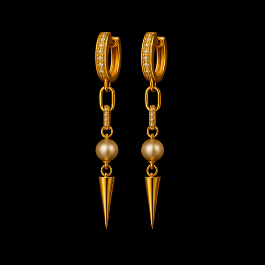 Pearl Spike Luxe Earrings