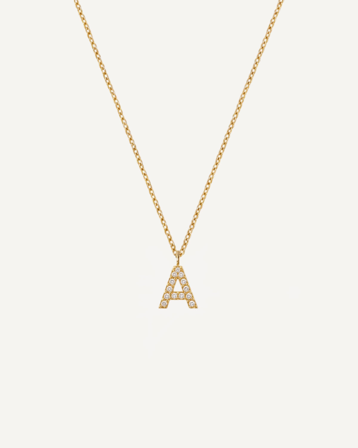 Initial Diamond Necklace