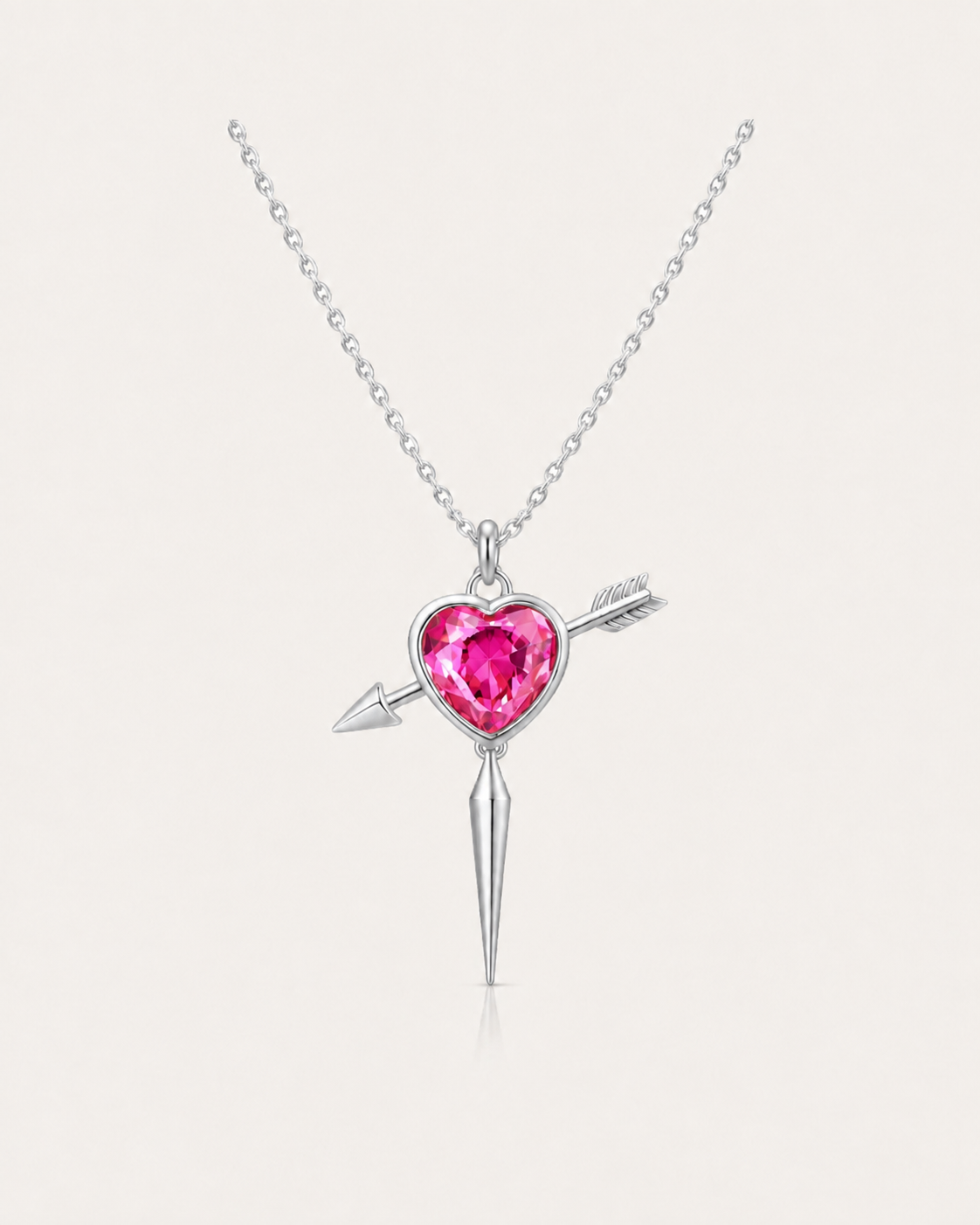 Heartpierced Spike Necklace