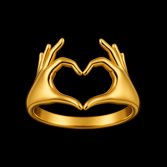Heart Hands Ring