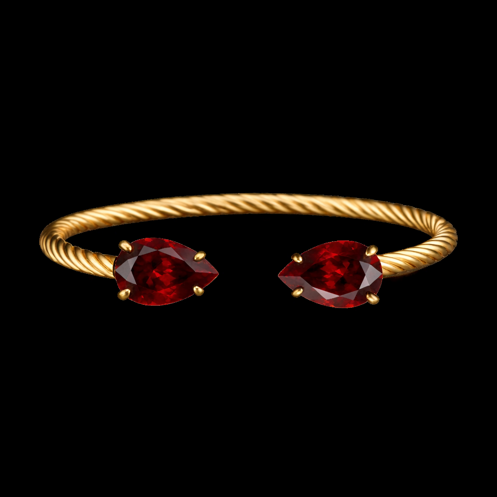Ruby Twist Bracelet