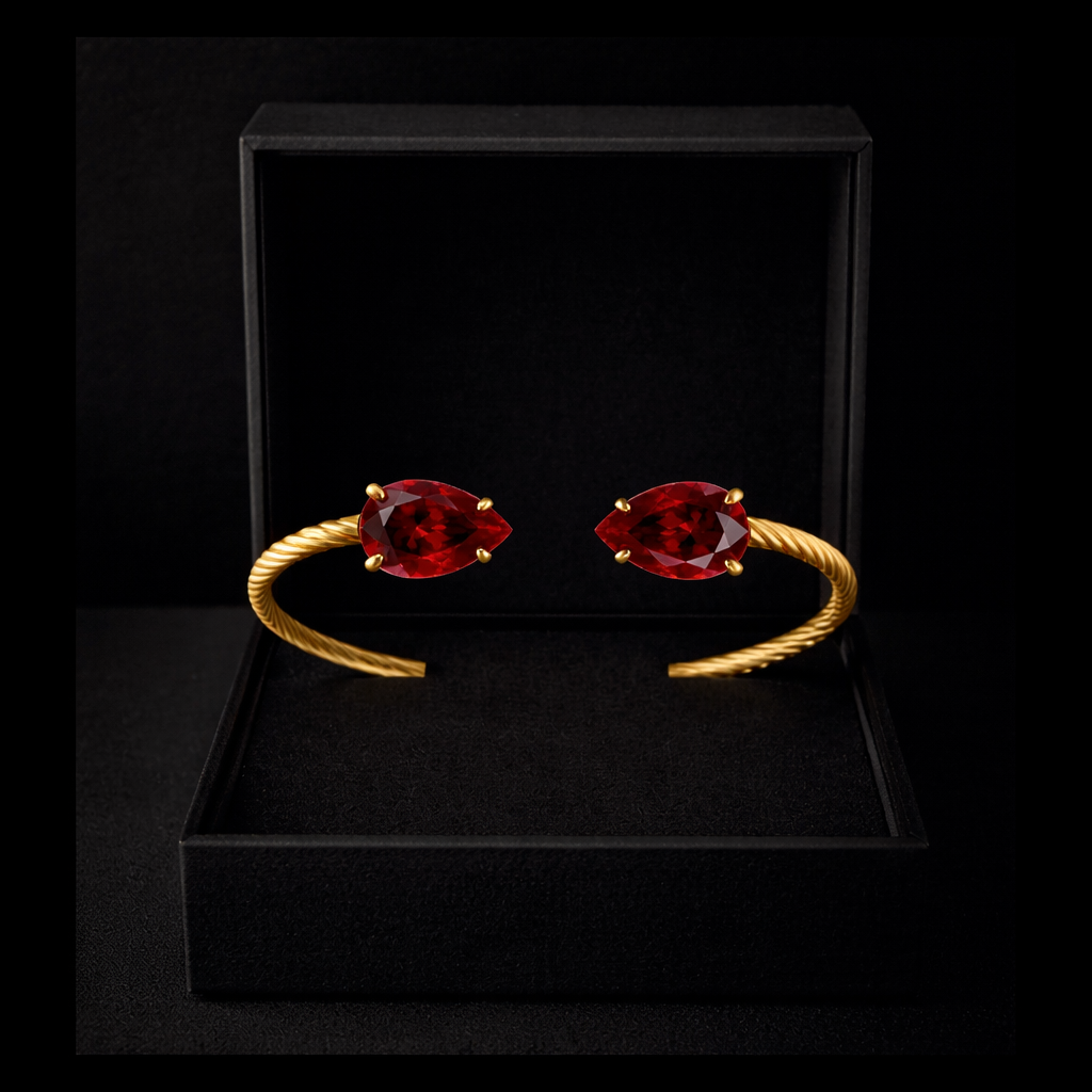 Ruby Twist Bracelet