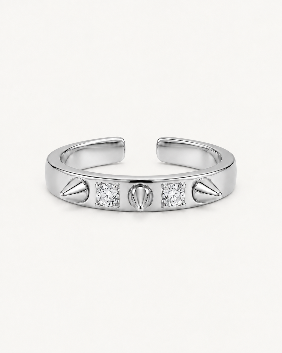 Edgy Elegance Single Ring