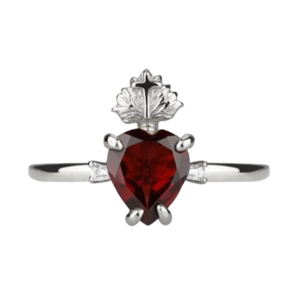 Heart Ruby Ring