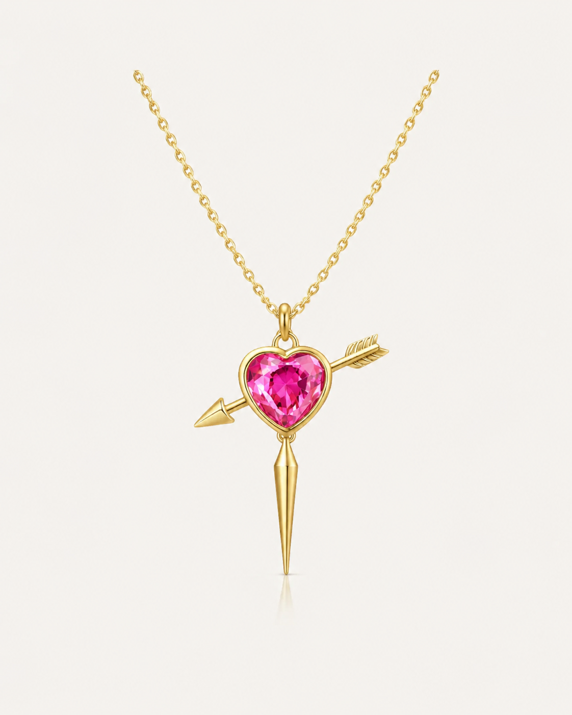 Heartpierced Spike Necklace
