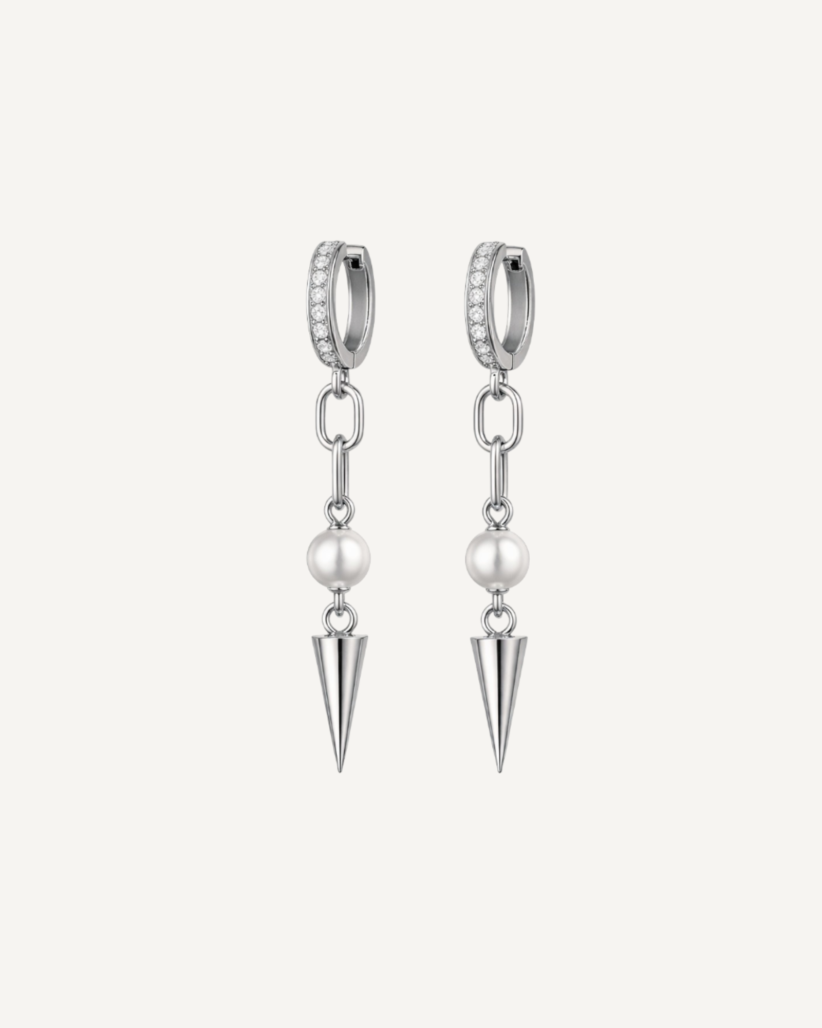 Pearl Spike Bold Earrings