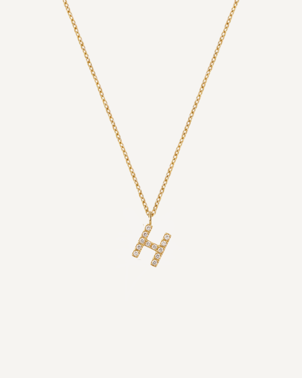 Initial Diamond Necklace