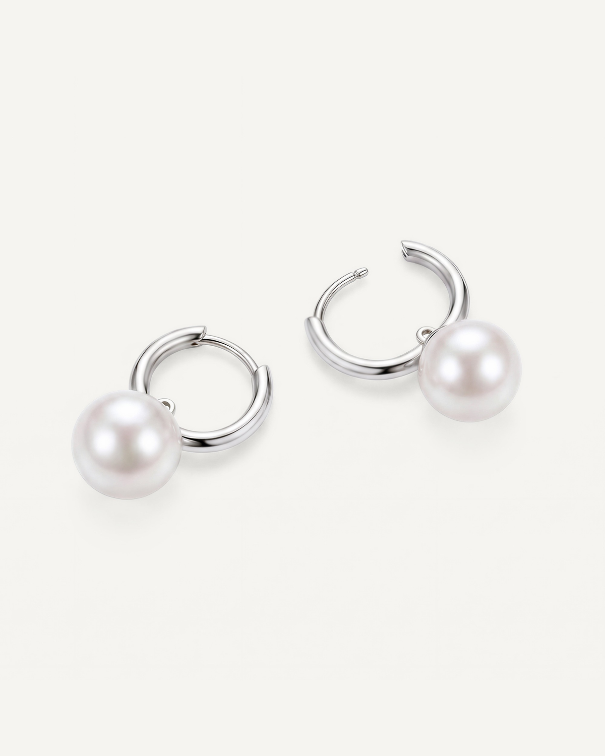 Pearl Hoop Earrings