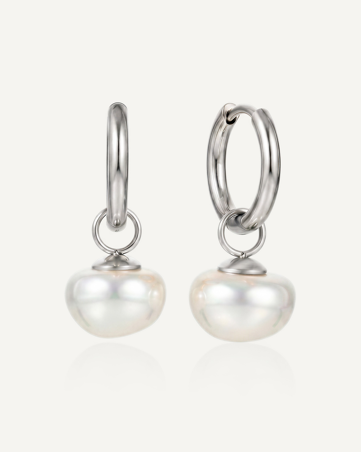 Pearl Hoop Earrings