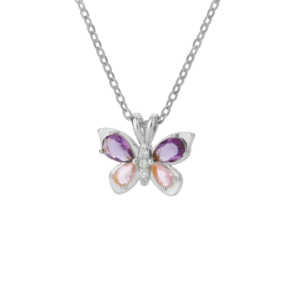 Butterfly Gem Necklace