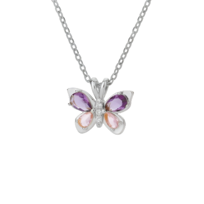 Butterfly Gem Necklace