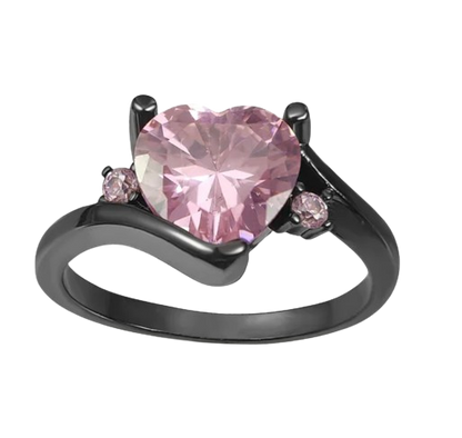 Amethyst Heart Ring